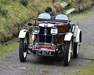 <b class=qtipBold><figcaption>CM22 3091 Colin Reynolds, MG M 12-12</figcaption></b><br>Colin Reynolds, MG M 12/12, Vintage Sports Car Club, VSCC, New Year Driving Tests, Brooklands, Sunday, 28th January 2018, competition, Fun, historic cars, iconic, nostalgia, outdoors, pre-war, retro, saloon cars, sports, sports cars, Surrey, tests, trials, vintage cars, classic cars, Chris McEvoy, cjm-photography, retro, nostalgia,<br><em>© 2018 www.cjm-photography.co.uk,all rights reserved</em> CM22 3091 Colin Reynolds, MG M 12-12