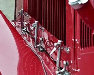 VSCC New Year Driving Tests, Brooklands, 28th January 2018 Prints: CM22 3198 Miss Alex Pilkington, Alfa Romeo 6C 1750