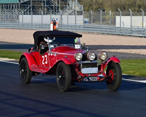 VSCC Pomeroy Trophy, Silverstone, 24th February 2018 Prints: CM22 3385 Roger Buxton, Alfa Romeo 6C 1750 Zagato