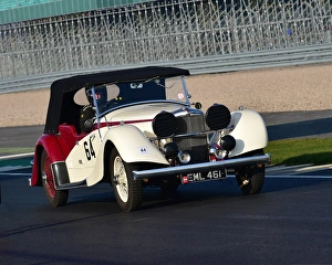 VSCC Pomeroy Trophy, Silverstone, 24th February 2018 Prints: CM22 3418 Dr Ian Fyfe, Alvis 4-3 Tourer