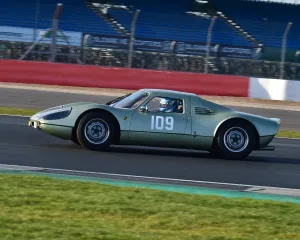 VSCC Pomeroy Trophy, Silverstone, 24th February 2018 Prints: CM22 4535 Gareth Williams, Porsche 904 Carrera GTS, replica