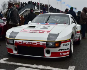 <b class=qtipBold><figcaption>CM22 6236 Porsche 924 GTP</figcaption></b><br>Porsche 924 GTP, Group 5, Special Production, 76th Members Meeting, England, Goodwood, March 2018, Sussex, Autosport, cars, circuit racing, classic cars, competition, England, fast, Fun, Goodwood, historic cars, leisure activity, Live Action, March 2018, motor sport, nostalgia, outdoors, outside, performance cars, racing, racing cars, retro, speed, UK, vehicles, West Sussex, GRRC.<br><em>© 2018 Chris McEvoy, www.cjm-photography.co.uk, all rights reserved</em> CM22 6236 Porsche 924 GTP