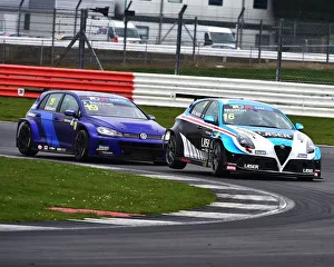 Sunday 1st April 2018 Prints: CM23 0143 Aiden Moffat, Alfa Romeo Giulietta TCR, Andreas Backman, Volkswagen Golf