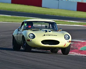 Donington Historic Festival 2018 Prints: CM23 3176 Robert Gate, John Cleland, Jaguar E-Type