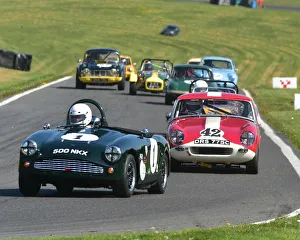 HSCC Wolds Trophy, Cadwell Park May 2018 Prints: CM23 5387 Dick Coffey, Turner Mk 1, Laurie Tucker, MG Ashley GT