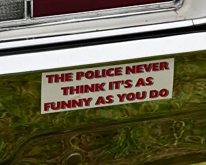 American SpeedFest VI, Brands Hatch, June 2018 Prints: CM23 8890 Police Car Bumper Sticker