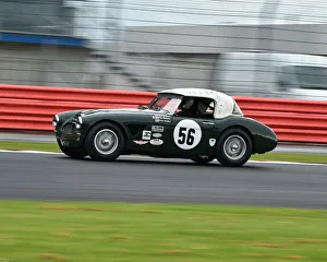 HSCC Silverstone International Trophy Meeting, June 2018 Prints: CM24 1026 Chris Clarkson, David Smithies, Austin Healey 3000