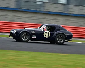 HSCC Silverstone International Trophy Meeting, June 2018 Prints: CM24 1075 Chris Chiles, Simon Garrad, Chris Chiles Jnr, AC Cobra 289