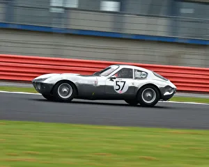 HSCC Silverstone International Trophy Meeting, June 2018 Prints: CM24 1083 John Emberson, Bill Wykeham, Morgan Plus 4 SLR