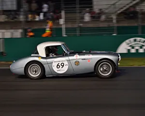 Night Racing Prints: CM24 4947 Bruno Schoch, Austin Healey 100 M