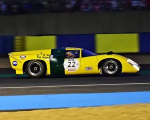 Night Racing Prints: CM24 5374 Stuart Hall, Roald Goethe, Lola T70 Mk III B