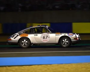 Night Racing Prints: CM24 5463 Claudia Hurtgen, Arndt Ellinghorst, Helmut Hutter, Porsche 911 T-R