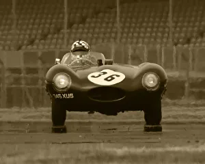 Silverstone Classic, Silverstone July 2018 Prints: CM24 9023 Rod Barrett, Jay Shepherd, Jaguar D-Type