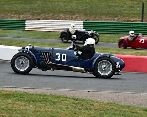 Mallory Park Prints: CM25 1738 Michael James, Riley 12-4 TT Sprite replica