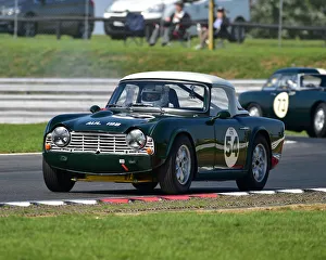 Aston Martin Owners Club Racing, Snetterton, 1st September 2018 Prints: CM25 4319 Steve Bolderson, Triumph TR4