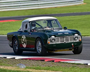 Aston Martin Owners Club Racing, Snetterton, 1st September 2018 Prints: CM25 4819 Steve Bolderson, Triumph TR4