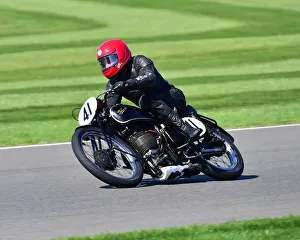 Sam Rhodes Prints: CM25 5307 Sam Rhodes, Bill Swallow, Velocette works MT500