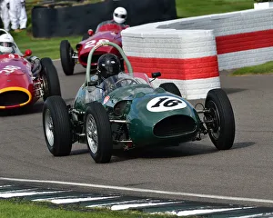 2 Xbd Litre Grand Prix Cars Prints: CM25 5843 Marc Valvekens, Aston Martin DBR4