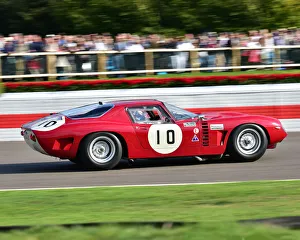 Goodwood Revival 2018 Prints: CM25 6186 Steve Brooks, Martin O Connell, Iso Grifo A3C