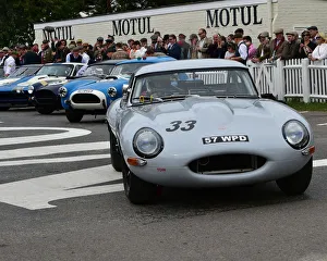 Goodwood Revival 2018 Prints: CM25 7058 Jon Minshaw, Phil Keen, Jaguar E-Type semi-lightweight