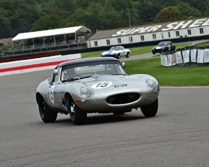 Goodwood Revival 2018 Prints: CM25 7104 Nick Padmore, Joaquin Folch-Rusinol, Jaguar E-Type