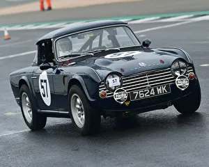 <b class=qtipBold><figcaption>CM26 6315 Alex Hurst, Triumph TR4</figcaption></b><br>Alex Hurst, Triumph TR4, VSCC, Pomeroy Trophy, Silverstone, 16th February 2019, cars, competition, February, Fun, historic cars, iconic, motor sport, motorsport, nostalgia, outdoors, Pomeroy trophy, pre-war, retro, saloon cars, Silverstone, sports, sports cars, tests, trials, vintage cars, Vintage Sports Car Club, fast, speed, competition, cars, vehicles,<br><em>© 2019 Chris McEvoy, www.cjm-photography.co.uk, all rights reserved</em> CM26 6315 Alex Hurst, Triumph TR4