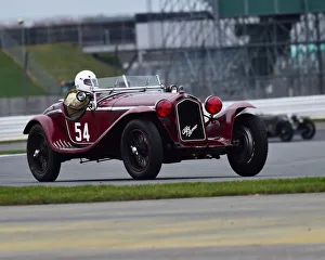 <b class=qtipBold><figcaption>CM26 6720 Dan Ghose, Alfa Romeo 8C</figcaption></b><br>Dan Ghose, Alfa Romeo 8C, VSCC, Pomeroy Trophy, Silverstone, 16th February 2019, cars, competition, February, Fun, historic cars, iconic, motor sport, motorsport, nostalgia, outdoors, Pomeroy trophy, pre-war, retro, saloon cars, Silverstone, sports, sports cars, tests, trials, vintage cars, Vintage Sports Car Club, fast, speed, competition, cars, vehicles,<br><em>© 2019 Chris McEvoy, www.cjm-photography.co.uk, all rights reserved</em> CM26 6720 Dan Ghose, Alfa Romeo 8C