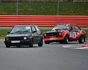 Nick Leston Prints: CM26 6862 Nick Leston, Volkswagen Golf GTi Mk2, Simon Diffey, Ford Escort RS2000