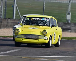 Race Meeting Prints: CM26 9926 Bob Bullen, Ford Anglia 105E