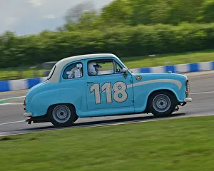 Donington Historic Festival, May 2019 Prints: CM27 7384 Merlin Glanville, David Glanville, Austin A35 Academy