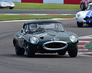 Donington Historic Festival, May 2019 Prints: CM27 7458 Jamie Boot, Michael Wilkinson, Jaguar E-Type
