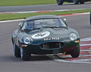 Donington Historic Festival, May 2019 Prints: CM27 7493 Read Gomm, Andy Keith-Lucas, Jaguar E-Type