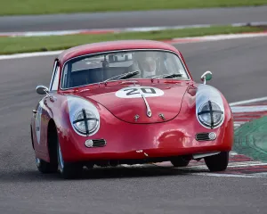 Donington Historic Festival, May 2019 Prints: CM27 7515 Steve Wright, Ian Clark, Porsche 356