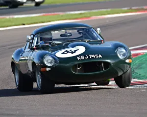 Donington Historic Festival, May 2019 Prints: CM27 7531 Read Gomm, Andy Keith-Lucas, Jaguar E-Type