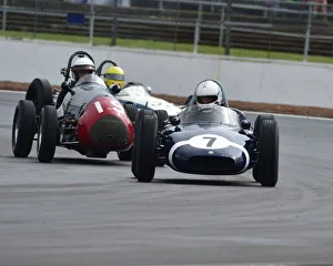 Prints of Nick Topliss, Cooper T53 Lowline, Gallet Trophy for Pre 66 Grand Prix Cars, HGPCA, Silverstone Classic, July 2019, Silverstone, Chris McEvoy, circuit racing, cjm-photography, Classic Racing Cars Silverstone Classic 2019 Prints: CM29 1386 Nick Topliss, Cooper T53 Lowline