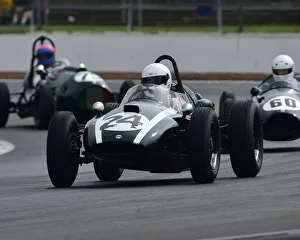 Prints of Ingo Strolz, Cooper T51, Gallet Trophy for Pre 66 Grand Prix Cars, HGPCA, Silverstone Classic, July 2019, Silverstone, Chris McEvoy, circuit racing, cjm-photography, Classic Racing Cars, competition Silverstone Classic 2019 Prints: CM29 1392 Ingo Strolz, Cooper T51