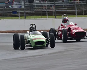 Prints of Andrew Beaumont, Lotus 18, Gallet Trophy for Pre 66 Grand Prix Cars, HGPCA, Silverstone Classic, July 2019, Silverstone, Chris McEvoy, circuit racing, cjm-photography, Classic Racing Cars Silverstone Classic 2019 Prints: CM29 1411 Andrew Beaumont, Lotus 18