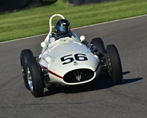 2 Xbd Litre Grand Prix Cars Prints: CM29 4299 Martin Halusa, Maserati 250F