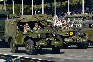 Military Vehicles Prints: CM29 5456 Dodge WC-52 Weapons Carrier