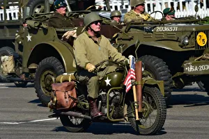 Military Vehicles Prints: CM29 5458 Harley Davidson WLA, The Liberator