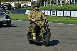 Military Vehicles Prints: CM29 5506 Cushman 53 Airbourne Scooter