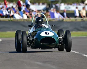 2 Xbd Litre Grand Prix Cars Prints: CM29 5896 Marc Valvekens, Aston Martin DBR4