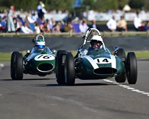 2 Xbd Litre Grand Prix Cars Prints: CM29 5899 Gary Pearson, Cooper Climax T53 lowline