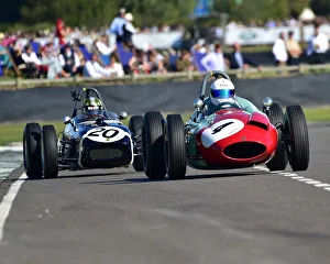 2 Xbd Litre Grand Prix Cars Prints: CM29 5905 Tom Dark, Cooper Climax T51