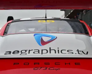Racing Drivers Prints: CM29 7618 Dan Vaughan, Porsche 911 GT3 Cup
