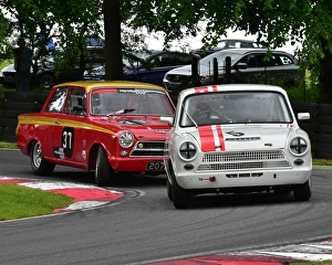 HSCC Wolds Trophy, Cadwell Park Prints: CM3 1810 Richard Dutton, Ford Lotus Cortina