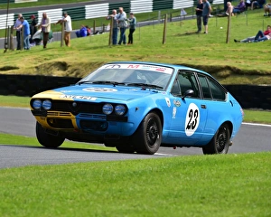 HSCC Wolds Trophy, Cadwell Park Prints: CM3 2078 Will Morton, Alfa Romeo 2000 GTV, XYE 42 T