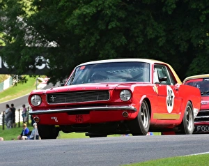 HSCC Wolds Trophy, Cadwell Park Prints: CM3 2385 Neil Brown, Ford Mustang, APO 271 C
