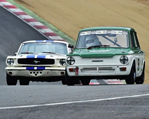 HSCC Brands Hatch Super Prix Prints: CM3 7188 Stuart Kerr, Singer Chamois, Greg Thornton, Ford Mustang
