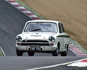 HSCC Brands Hatch Super Prix Prints: CM3 7204 Tim Davies, Ford Lotus-Cortina, CNR 76 C